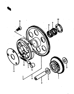 GS400 Муфта стартера