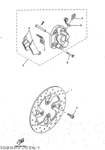 YP125 Front brake. caliper