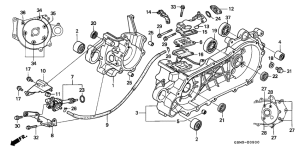 SFX50 Crankcase / oil pump
