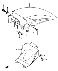 RM80 Заднее крыло