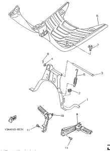 CW50R Stand. footrest