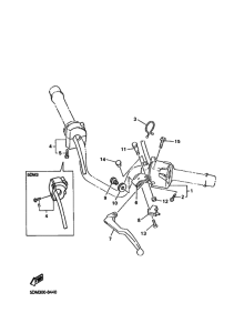 FZS600 Interruptor  manillar&palanc