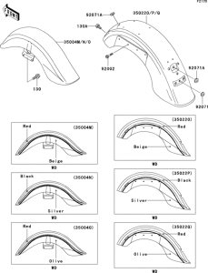 VN1500 Fenders(1 / 2)(vn1500-n1 / n2)