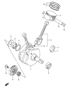 VL1500 Вал коленчатый