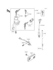 KLX300R Замок зажигания