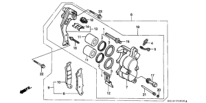 XR250R Передний суппорт