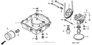 VFR800 Масляный насос