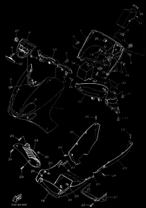 YP125E YP125R Cowling comp