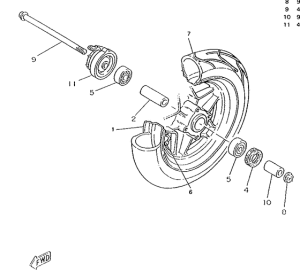 CW50RS Переднее колесо