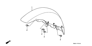 SLR650 Переднее крыло