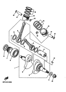 XVS125 Коленчатый вал и Поршень