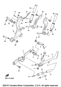 XVS950XR Подножки