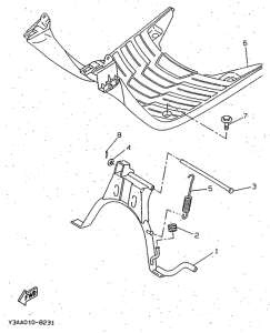CW50 Stand. footrest