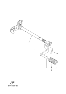 MT03 Вал переключения