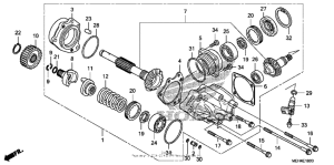 NSA700 Side gear case