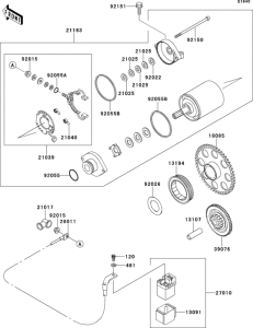 EJ650 Стартер