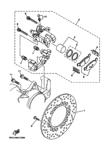 YP400G ﾘﾔ ﾌﾞﾚｰｷｷﾔﾘﾊﾟ