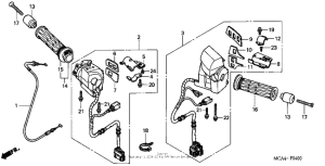 GL1800 (ABS) Рулевые переключатели