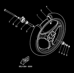 YH50 Переднее колесо