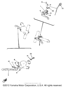 TZ125G Handle switch - lever