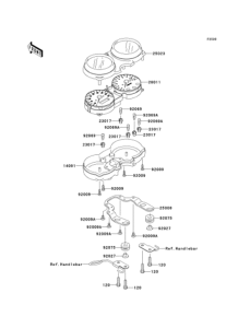 EJ650 Спидометр