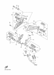 XJR1300C Stand & footrest