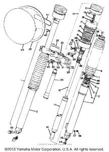 YZ400C Передняя вилка