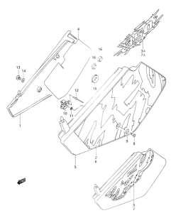 DR350 Обтекатель задний