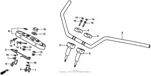 VT1100T Handlebar + top bridge