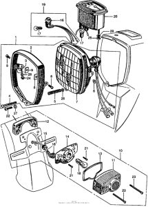 CA160 Ca160 headlight