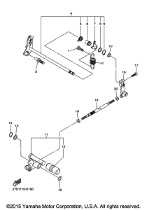 XVS1300CU Вал переключения