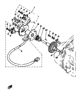 XS500 Contact breaker, governor