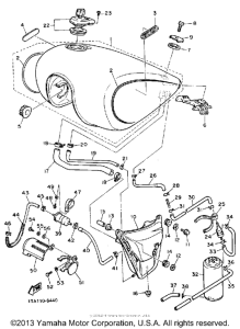 XV1100WC Топливный бак