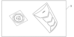 CBR1100XX Tankpad  /  fuel lid cover