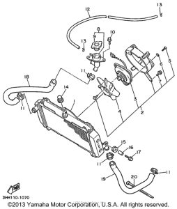 FZR600RL Радиатор и Патрубки