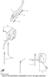 XVZ13LTN Рулевые переключатели