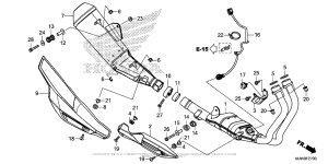 CB500F (ABS) Глушитель