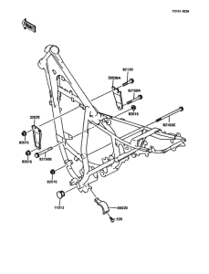 KMX125 Рама ,крепежные детали