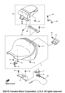 XVS1300BG Сиденье