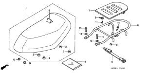 SGX50 Seat / rear carrier