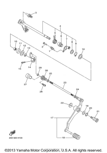 FZ6RYB Вал переключения