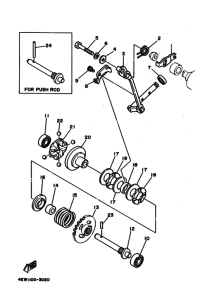 YZ250 Регулятор,вед .звезда