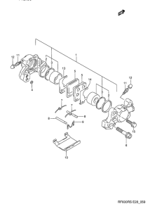RF600 Задний суппорт