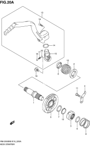 RM-Z450 Ножной стартер