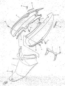 YN50R Боковые обтекатели