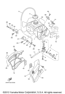 TTR90ET Топливный бак