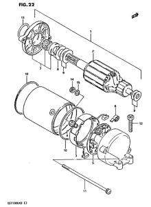 GS1100 Стартерный мотор