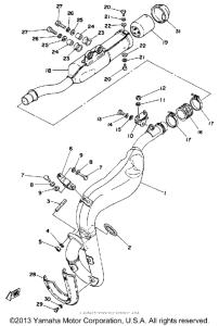 DT250F Выхлопная система