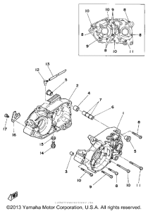 DT125H Картер двигателя