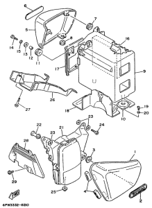 XV750 Боковые обтекатели